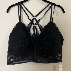 Aerie Lace Longline Padded Lace Bralette - XXL